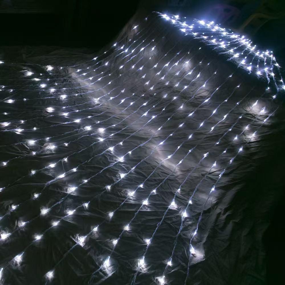 Waterfall LED String Lights: Outdoor Waterproof Marquee for Festivals, Hotels, and Camping