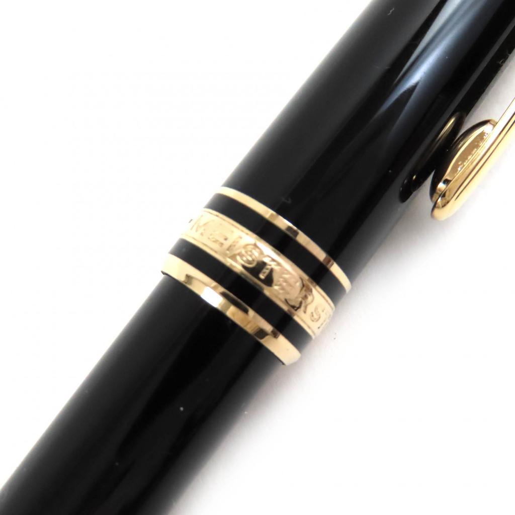 Montblanc Fountain Pen Meisterstück Classic White Star Black Gold 14K Mens Used
