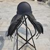 Leder Dressursattel mit doppeltem Sattelblatt und wechselbaren Kammern – Elegantes Cantle-Design