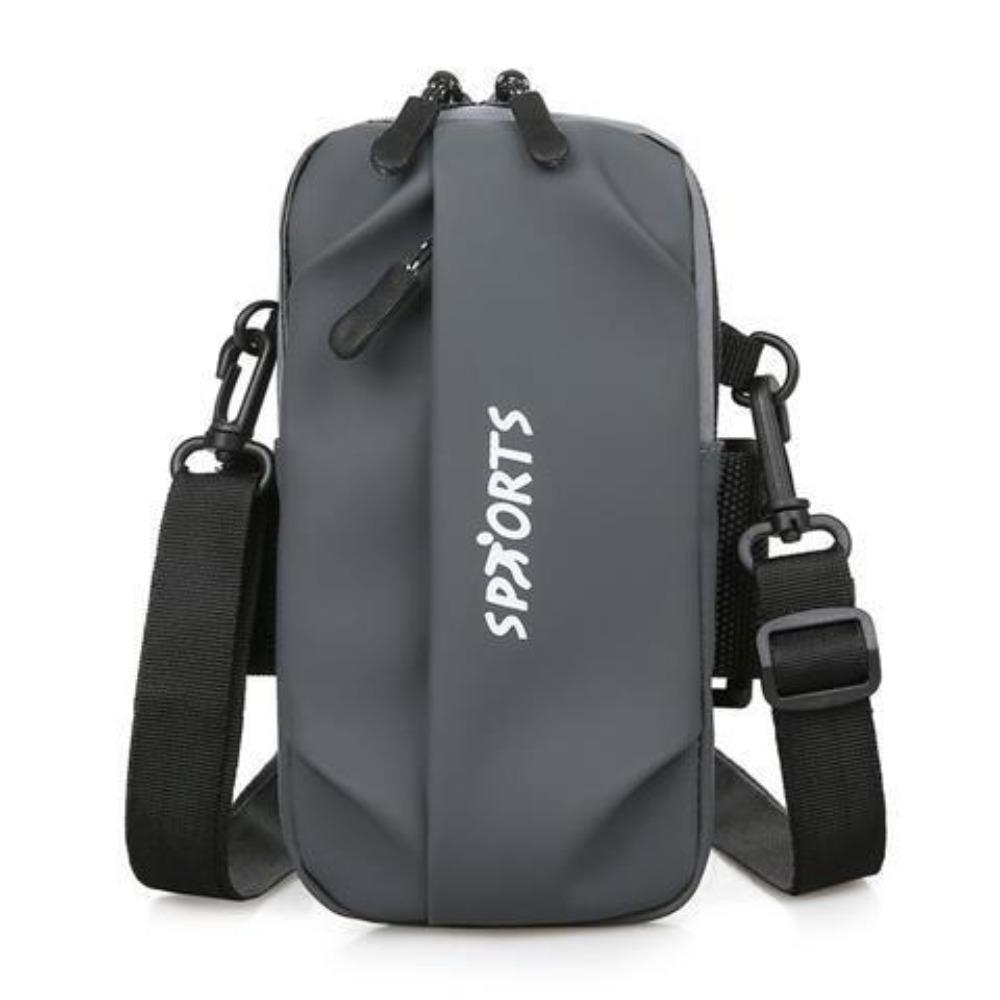New Waterproof Fitness Running Arm Bag Lightweight Unisex Portable Arm Pouch Cross Pocket Outdoor Sports серый