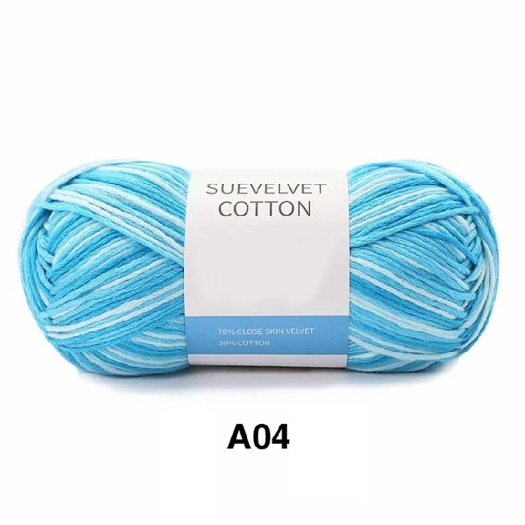 Mixed Color Cotton Yarn Handmade Hat Crochet Thread Supplies Knitting Yarns
