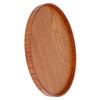 Wood Serving Tray Round Durable Simple Elegant Style Wide Application Glossy Surface Stable