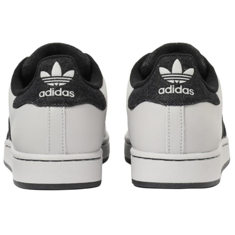 Adidas Originals Superstar 2 Abriebfeste Low-Top Skateboard Schuhe Unisex Grau Schwarz Sneaker JP8760