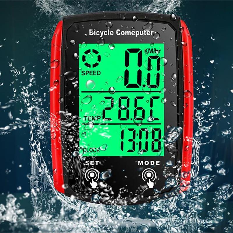 Contor de coduri cu fir pentru biciclete cu ecran tactil, vitezometru, contor de parcurs, contor de coduri, contor de cod cu fir luminos, contor de parcurs