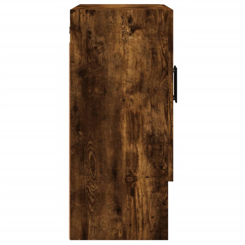 Wall Mounted Cabinet Smoked Oak Finish 60 x 31 x 70 cm Engineered Wood