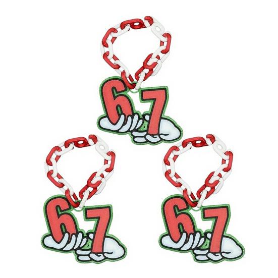 67 Necklace Holiday Accessory Bright Cheerful Design Elf Pranks 3D Printed Necklace Kids Elf Props On