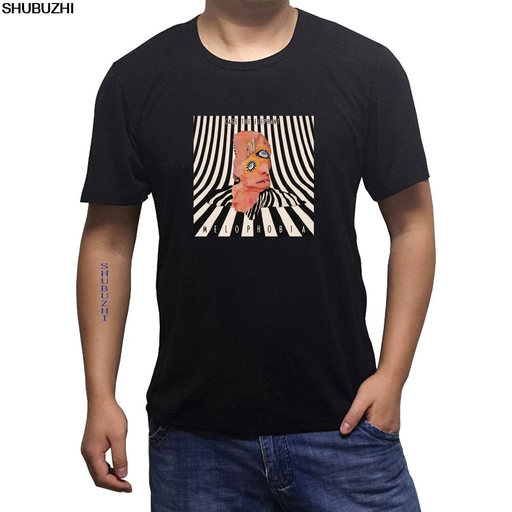 Print Tshirt Summer Short MenS Cage The Elephant Melophobia cotton Short Sleeve T Shirts MenS Fashion cotton euro size sbz4062