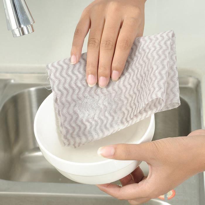 Dishcloth,Antibacterial and Durable Disposable Wipes, Used In Kitchens, Etc.. 3 Rolls, 50 Pieces Per Roll