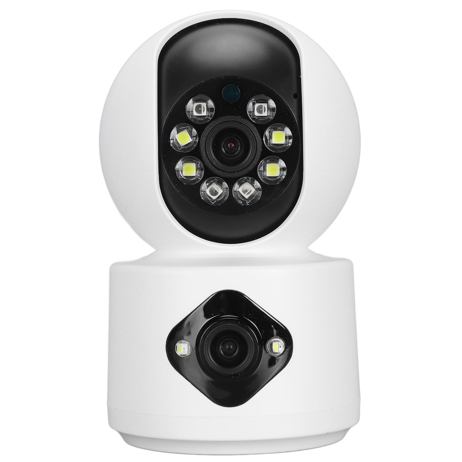 

Home Security Camera Dual 2MP Lens Wireless WiFi Two Way Intercom Indoor Camera for Home Baby US Plug