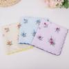 Breathable Cotton Bridal Handkerchief Delicately Woven Lace Accents Suitable for Sensitive Skin