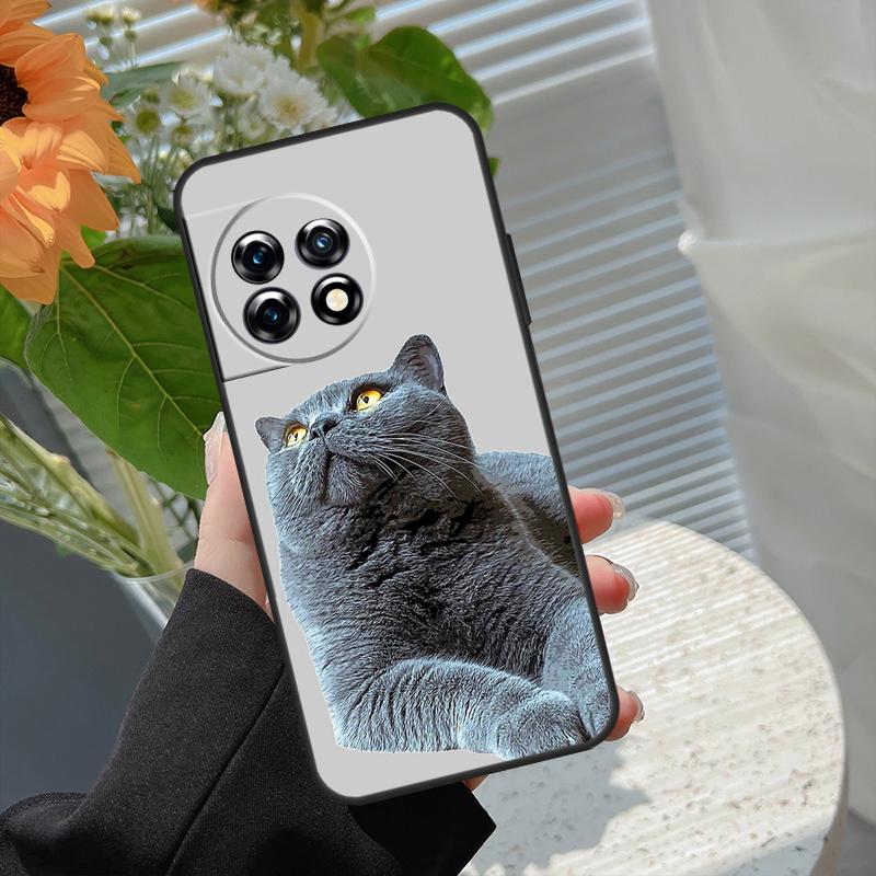 British Shorthair Cat Case For OnePlus 15R 15 13R 12R 10R 13 13T 12 11 10 10T 8T Nord CE 5 2 3 4 Lite N20 N30 Cover