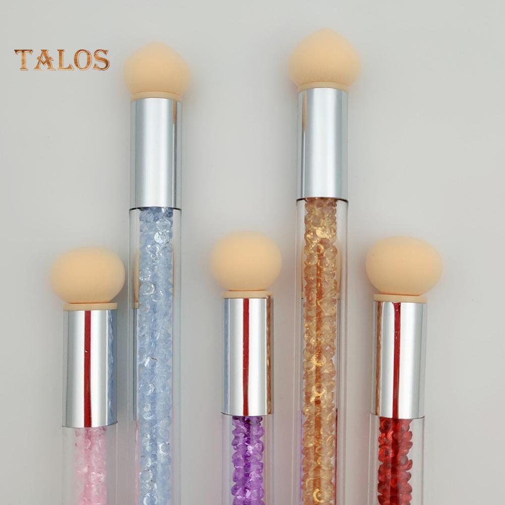 UV Gel Extension Washable Double Head Sponge Smudge Pen Nail Art Pen Painting Dotting Tool