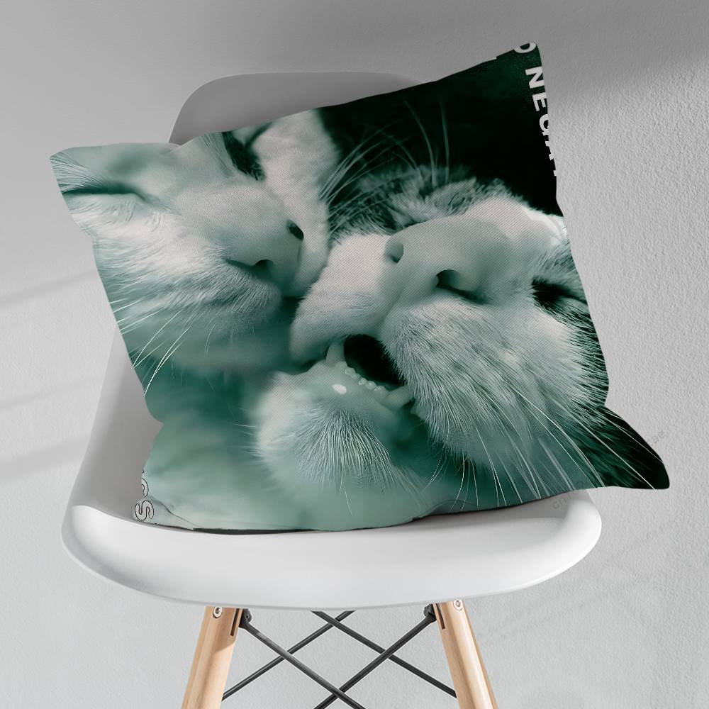 TType O NNegative Throw Pillow Case Living Room Sofa Cushion Cover For Home Bedroom Decoration Protector