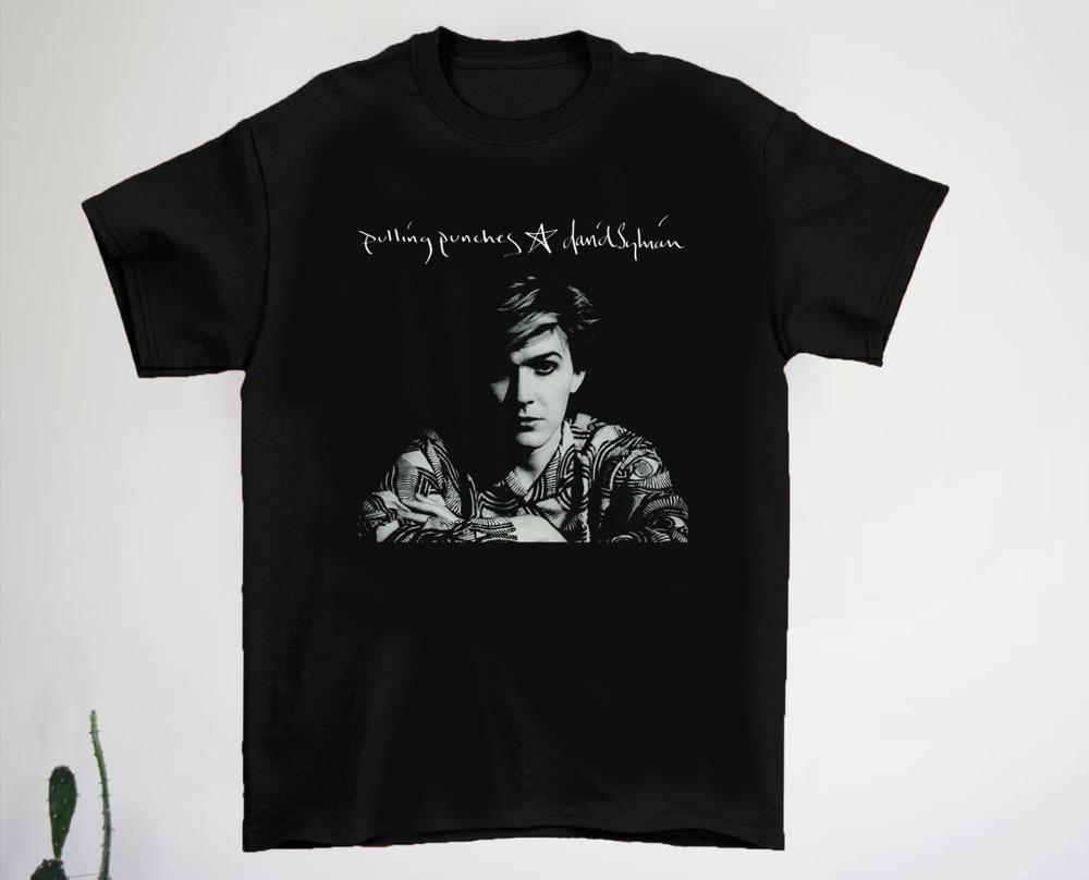 David Sylvian Pulling Punches Black Cotton Adult TShirt BS072 Unisex T-Shirt L