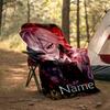 Pătură Personalizată cu Nume - Design cu Personaje Genshin Impact, Pătură pentru Canapea, Pat, Călătorii, Camping - Moale și Călduroasă, Cadou Minunat