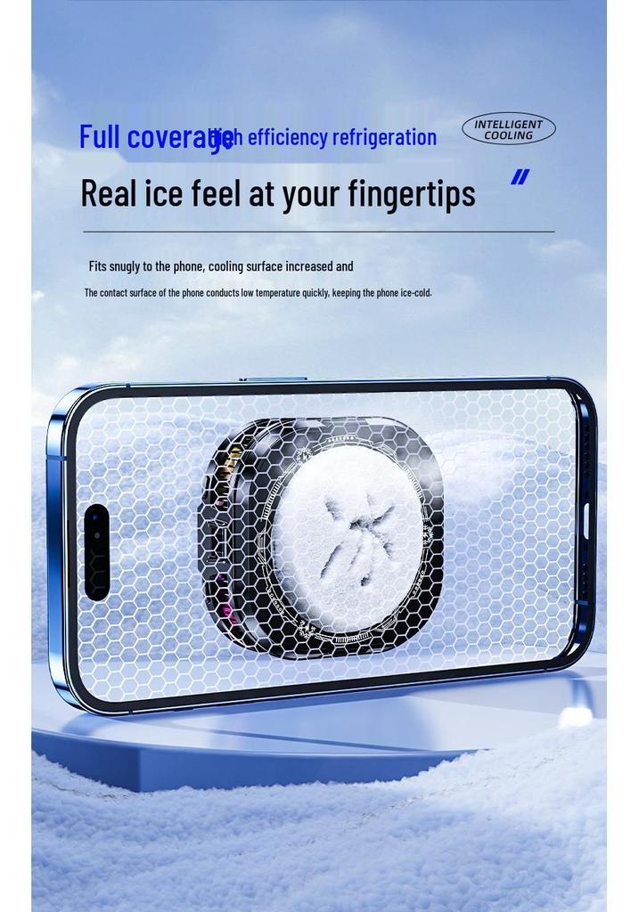 2026 Mobile Phone Cooler TH19: Digital Display & Magnetic Semiconductor Radiator