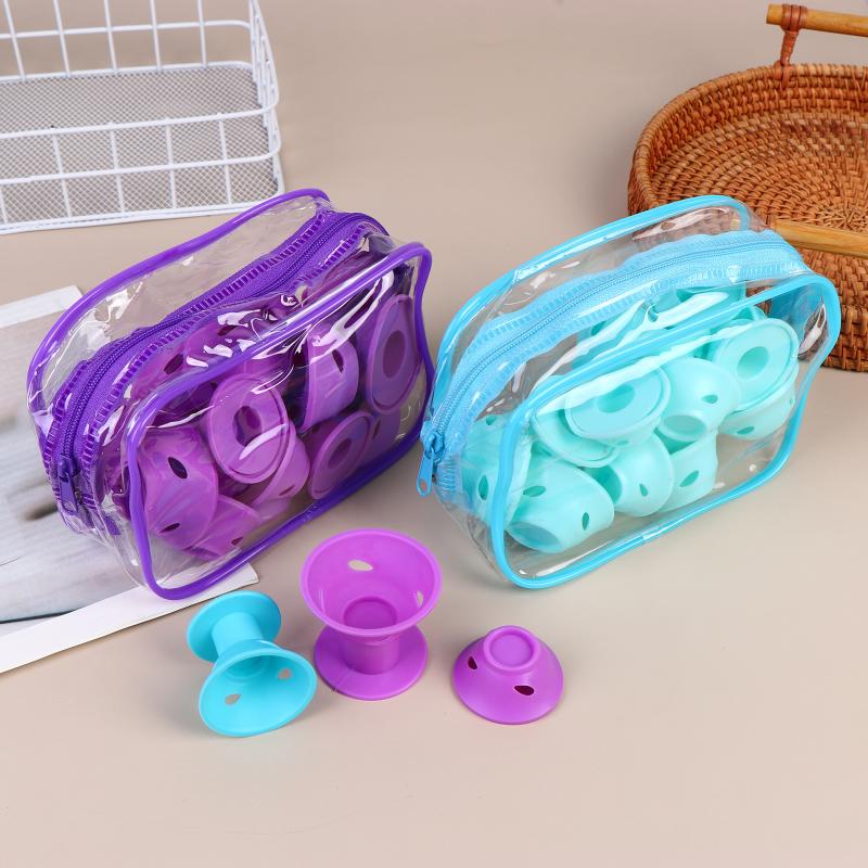 20Pcs Silicone For Hair Curling Rollers Diy Set With Mushroom Bell Shapes Spiral Design Soft Construction Easy Removal Curls