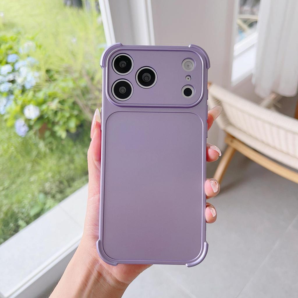 Starry Orange Ultra-Thin Phone Case for iPhone 14 to 17 Pro Max, 15-piece Set