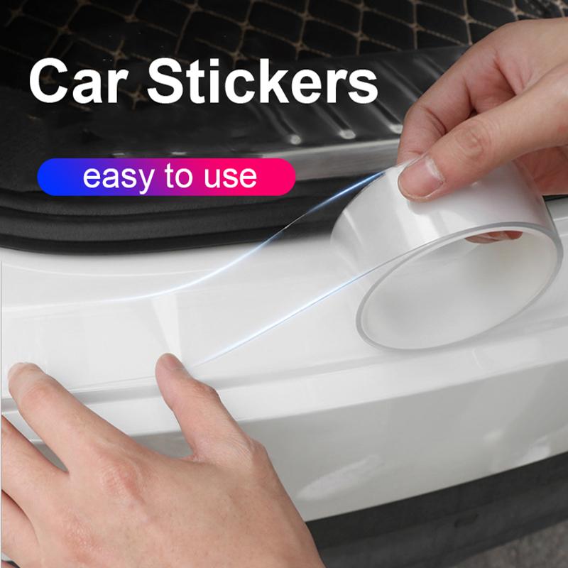 Car Door Protector Stickers Transparent Car Door Threshold Film Anti Scratch Door Edge Bumper Protector Sticker Car Decoration