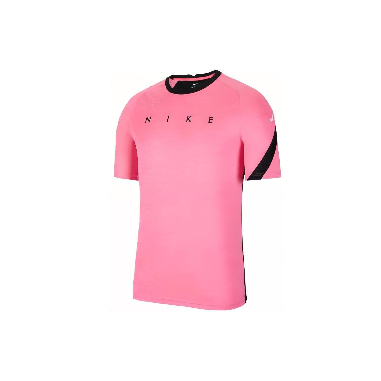 Nike Dri-Fit Academy Alphabet Printing Short Sleeve Transparent Pink Men s CK5538-677 S