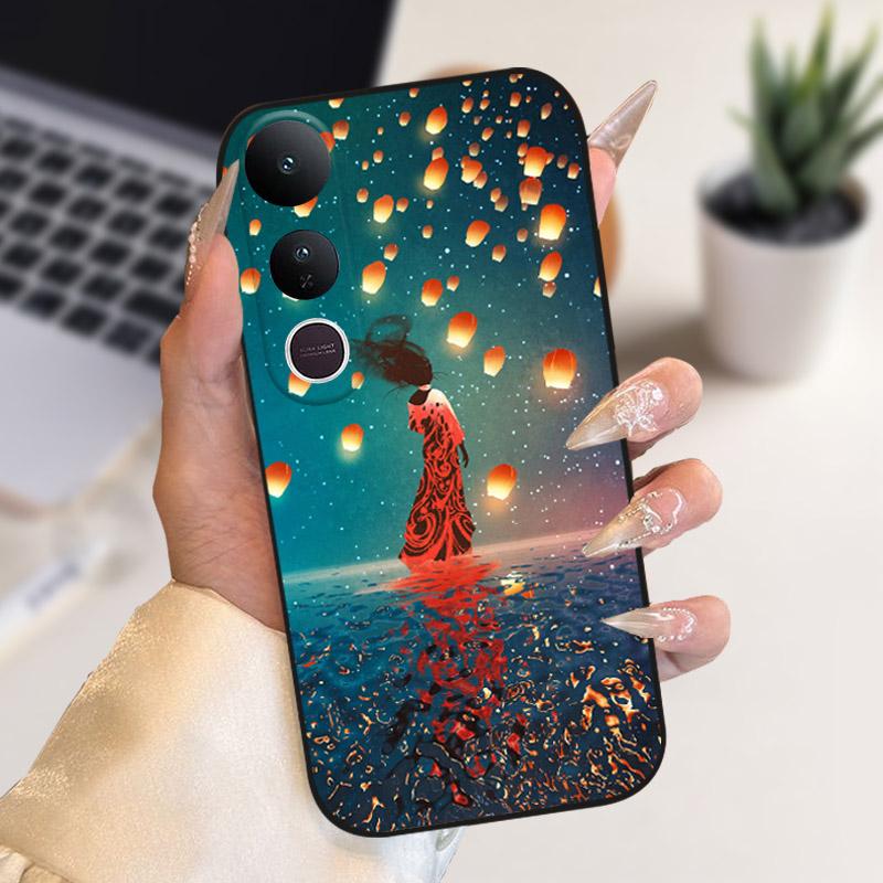 Custodia Antiurto Per Vivo V50 Lite Cover Protettiva in Silicone Guscio Posteriore Coque Funda Per VIVO V50Lite Custodie Posteriori per Telefono Paraurti Morbido