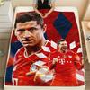 Robert Lewandowski pattern Flannel Blanket, High quality Comfortable for All Seasons, Home Decor, Warmth and Comfort, Perfect for Gifts.