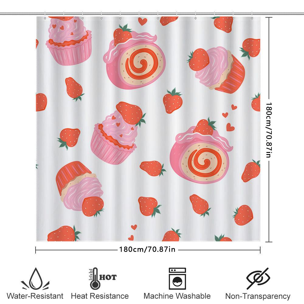 Polyester Bath Shower Curtain Waterproof Kitchen Bathroom Decor