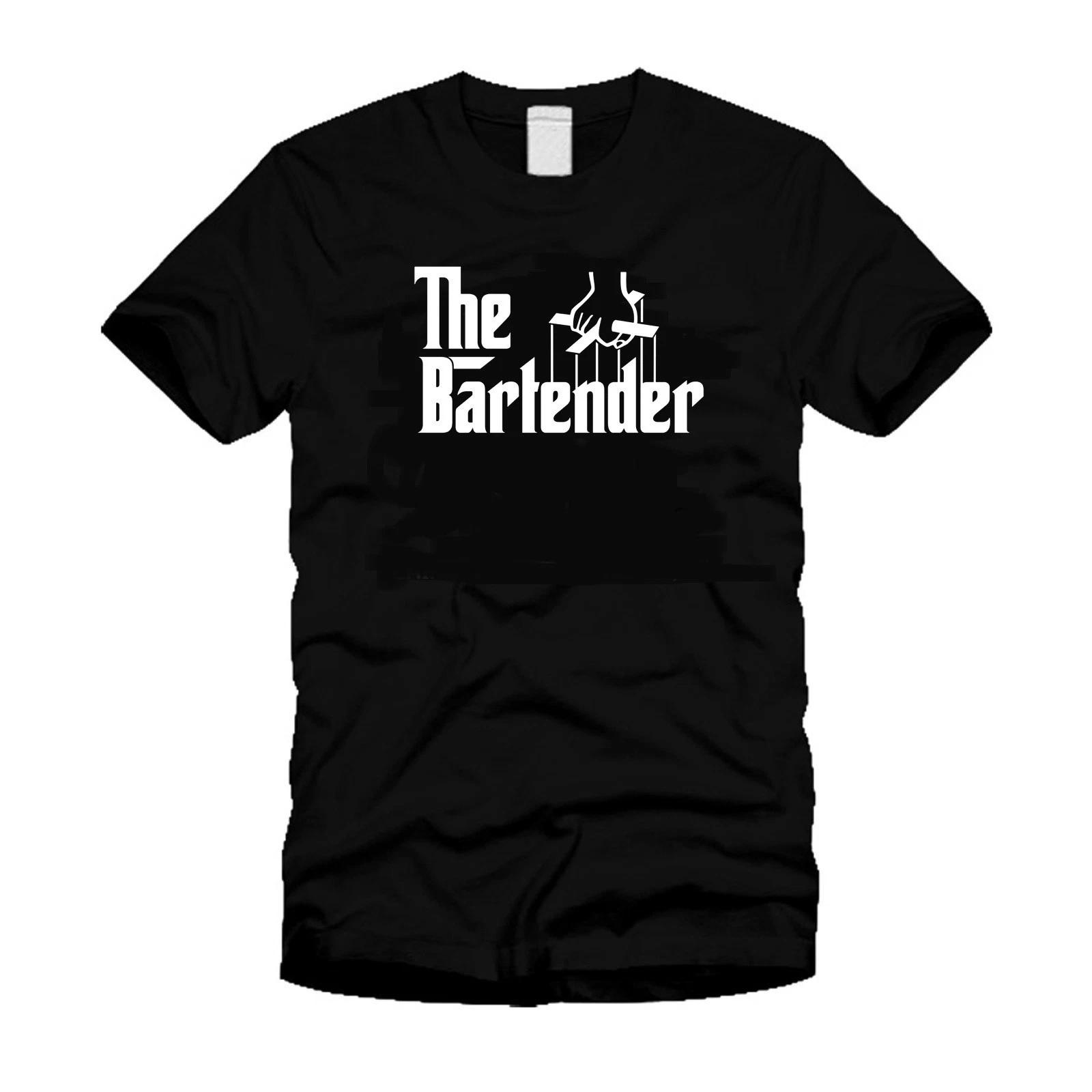 The Bartender- Funny Cool Godfather Spoof College Gift Humor Black T-Shirt 2XL
