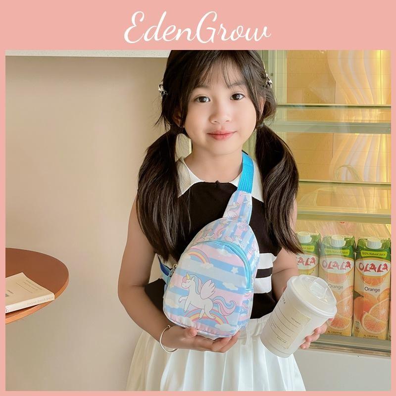 Unicorn Cartoon Cute Children Crossbody Bag Printed Pattern Daily Lightweight