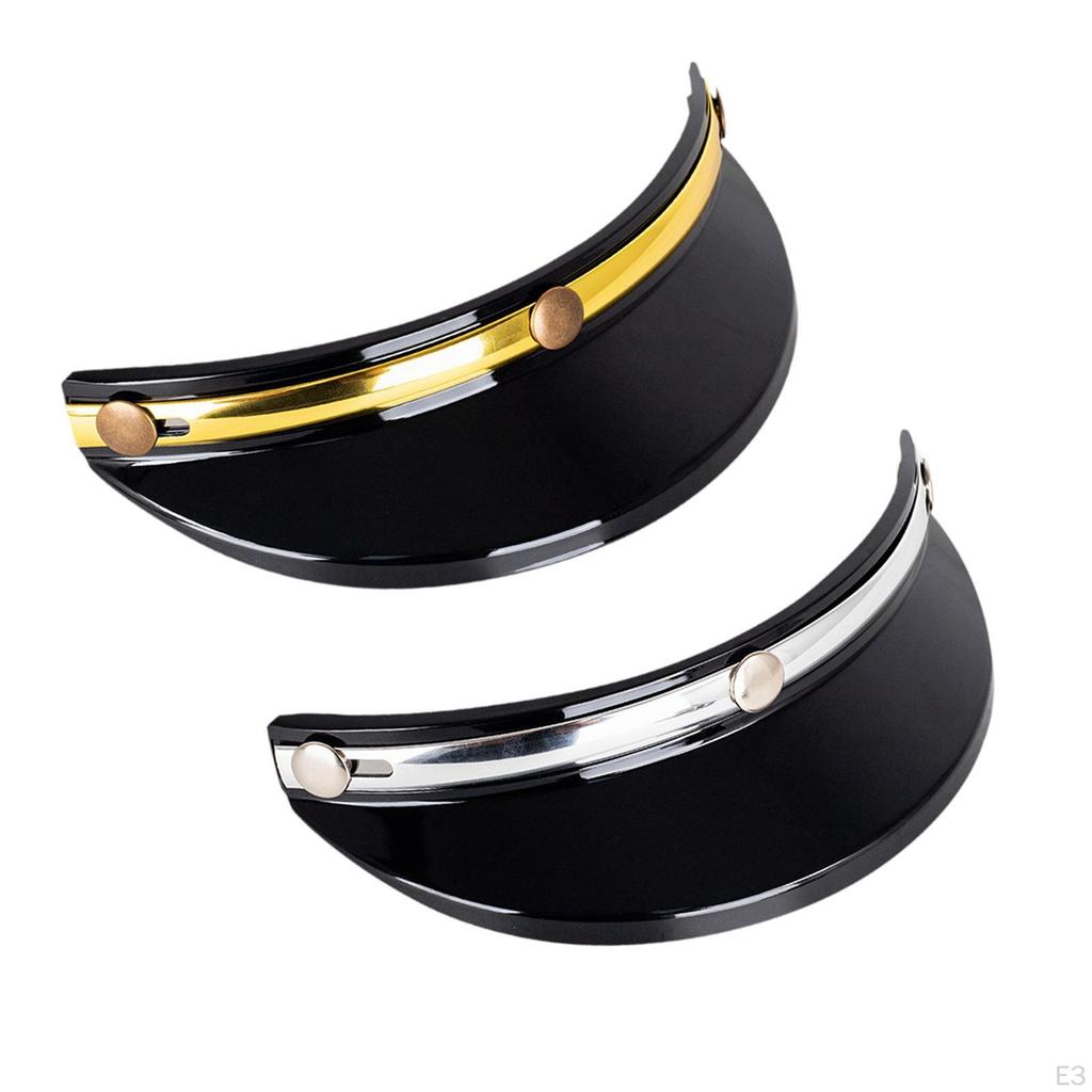 Helmet Visor Peak Cover Sun Protector 3 Snaps Portable Universal for 3/4