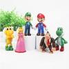 6/12pcs S Marios Bros PVC Action Figure Toys Dolls Model Set Luigi Yoshi Donkey Kong MushroomFor Birthday Gifts decorative