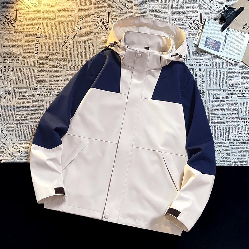 Unisex Windproof Waterproof Hooded Jacket for Outdoor Mountaineering