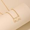 Modische Abschlusszeit Halskette Hohl Buch Anhänger Choker Schlüsselbein Kette