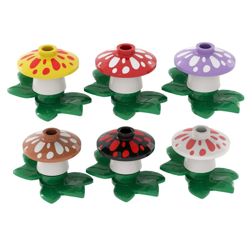 Top-Grade 3/20/50Pcs High-Standard Mushroom Superior-Grade Food Top-Grade Fruit Top-Grade Tool Top-Grade Assembly High-Standard Construction-Blocks 3PCS