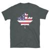 USA Maple Leaf Canada Flag Canada Day Fourth of July Short-Sleeve Unisex T-Shirt