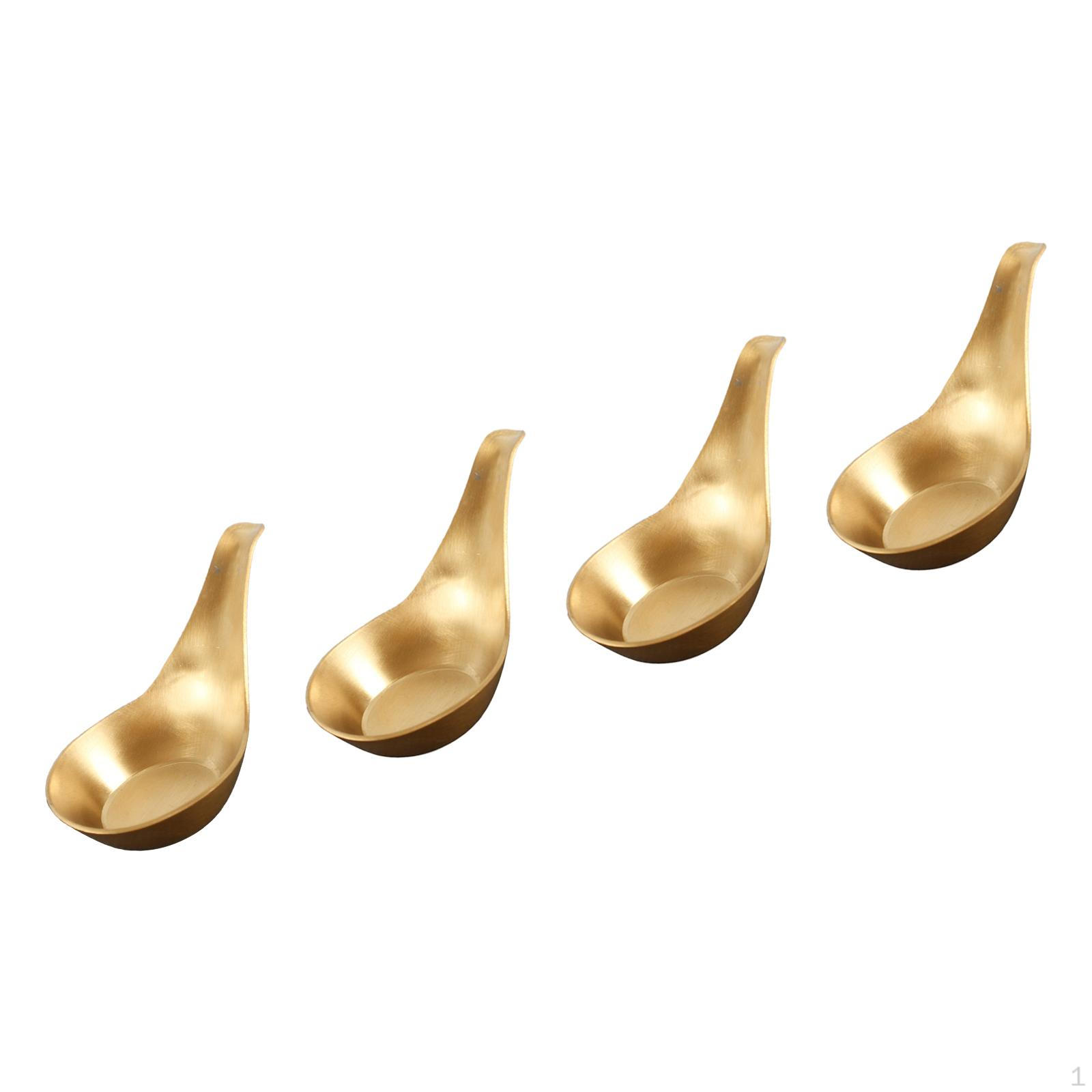 

Ложка для приправ из нержавеющей стали, 4 шт., ложка с короткой ручкой