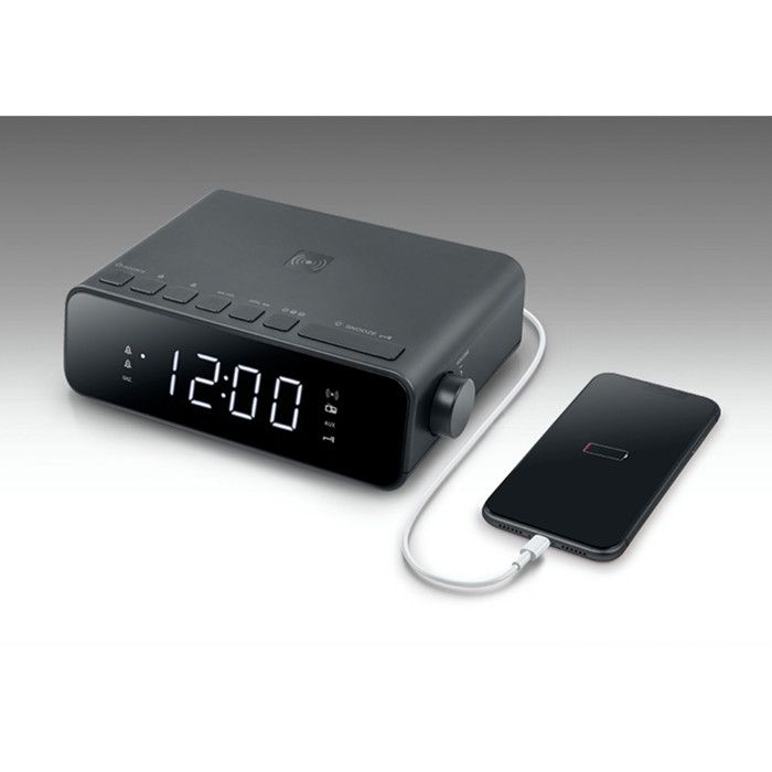 Radio-réveil muse m-175 wi - muse - réveil - noir - blanc - radio - variateur d'éclairage de l'affichage
