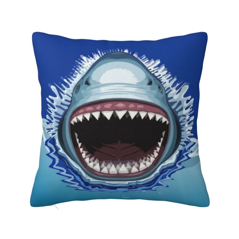 Fashion Ocean Animal Shark Cushion Covers xcm Polyester Pillow Case Sofa Chair Square Pillowcase Decoration
