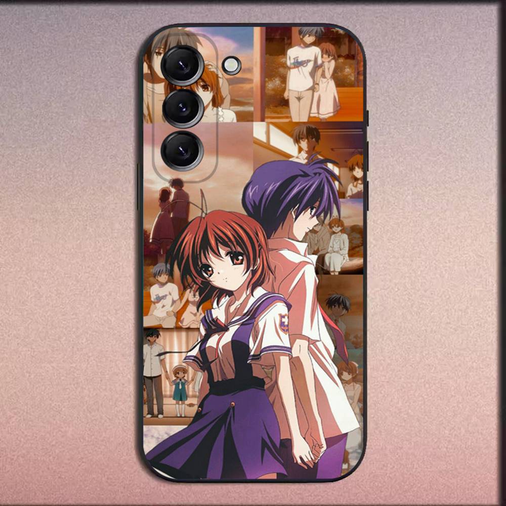 Anime Clannad Phone Case For Samsung Galaxy A20,A21s,A22,A31,A32,A52,A53,A72,73,A80 Soft Black Cover