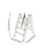 Statue with Crystal Glass Stairs Modern Thinker Figurine Minimalist for Entryway