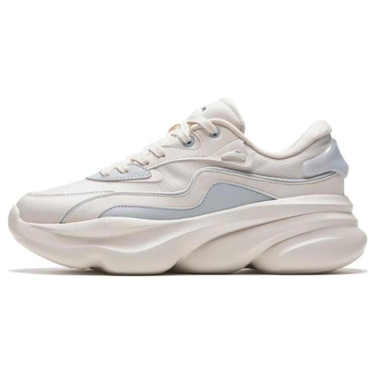 New Anta Meow Shoes 3 Anti Slip Wear Resistant Low Top Chunky Sneakers Women's Cloud Gray 922338888-5