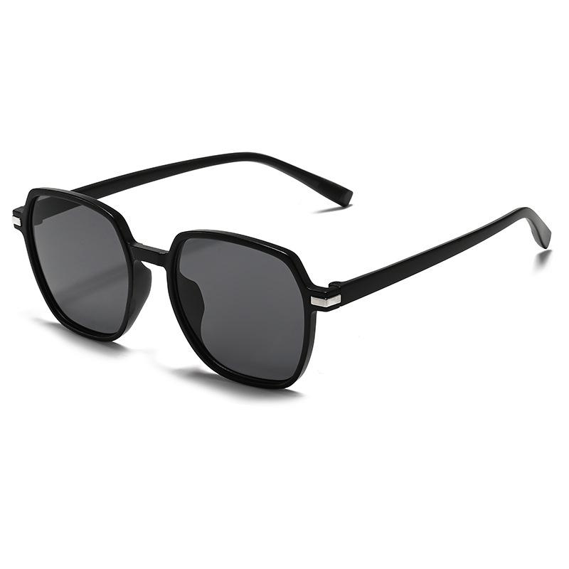 New European and American square large-frame sunglasses, women's sunscreen sunglasses, men's fashion UV-proof glasses