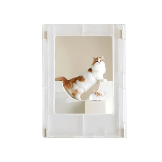 Suport de afișare foto magnetică din acril de 3 inchi Suport foto pentru cameră cu film instantanat transparent