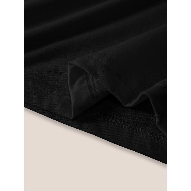 European Size Women's Casual Dragonfly Watercolor Print T-Shirt - Breathable Summer Short Sleeve Round Neck Top,