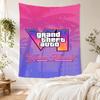 Grand Theft Auto Custom Name Tapestry Boho Wall Hanging Soft Durable Fabric Ideal for Studio Apartment Four Seasons Decor