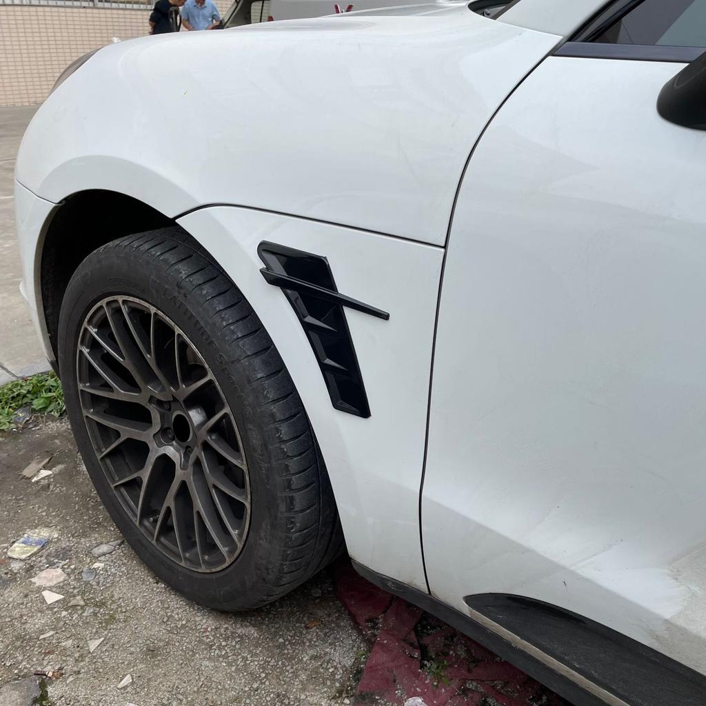 TPU Car Universal Fender Side Body Decoration Air Outlet Vent Trim Modified Sticker Cover Accessories