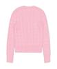 Polo Ralph Lauren Cable Knit Cotton Crew Neck Cardigan - Pink