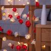 Lampki LED Różane 300cm Nowość 20 LED na Imprezę Dzień Matki Festiwal