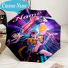 Custom Name Umbrella KPop Cartoon Umbrella 8-Frame for Travel, Camping, Casual Lightweight Portable, Essential for Family Gifts