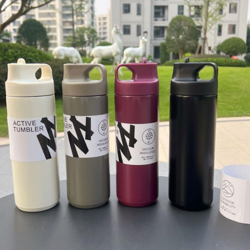 Suction Nozzle Sports Kettle Stainless Steel Thermos Cup Portable Suction Cup